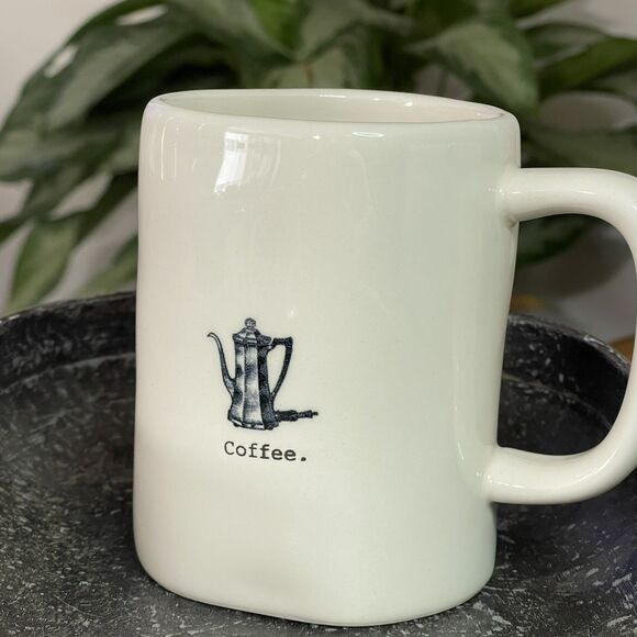 Rae‎ Dunn Coffee Mug Vintage Coffee Pot Graphic Artisan Collection Magenta - Picture 2 of 9